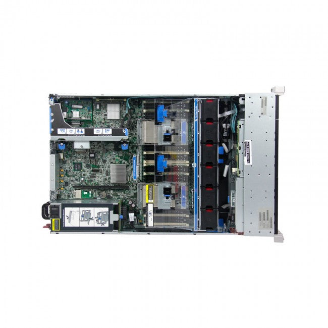 Servidor HP ProLiant DL380 Gen9 (2U), Dual Intel Xeon E5-2697v4 Hasta 3.6 GHz (36 Núcleos), RAM 64GB, 2x HDD 600GB 15K SAS 12GBPS 2.5", 4x Puertos LAN 1GbE, Fuente Redundante de 500Wx2 Hot-Plug