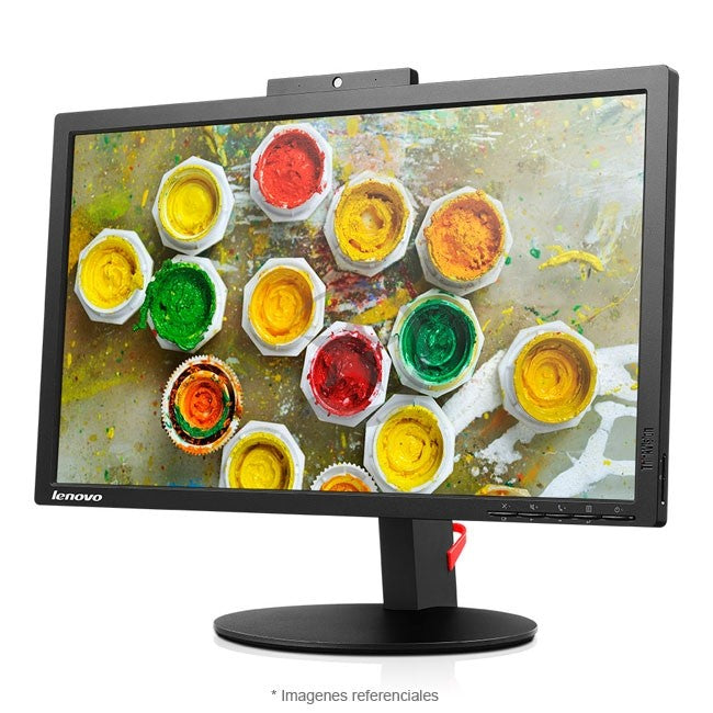 Monitor Lenovo ThinkVision T2224z de 21.5", IPS LED, FHD 1920x1080, HDMI, DP, VGA,USB, Camara FHD, Parlante integrado