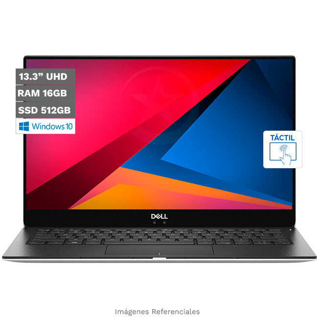 Laptop Dell XPS 13 9370 Ultrabook, Intel Core i7-8550U 1.8GHz, RAM 16Gb, SSD 512GB, LED 13.3" Ultra HD-4K InfinityEdge Touch, Windows 10 Home