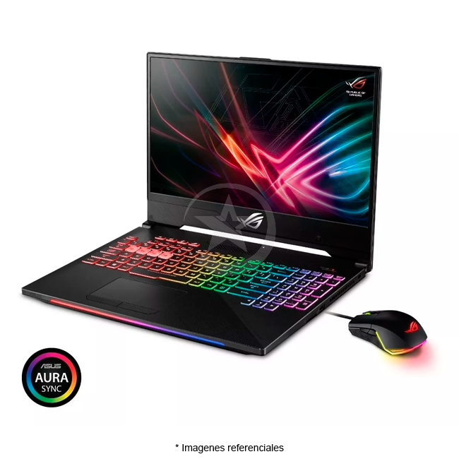 Laptop Asus ROG Strix Scar II GL504GW Gaming, Intel Core i7-8750H Hasta 4.1 GHz, RAM 32GB, SSD 1TB, 8GB NVIDIA GeForce RTX 2070, LED 15.6" FHD a 144Hz, Windows 10 Home
