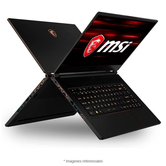 Laptop MSI GS65 Stealth 8SF Gaming, Core i7-8750H Hasta 4.1 GHz, RAM 16GB, SSD 512GB, Video 8GB NVIDIA GeForce RTX 2070, LED 15.6" Full HD a 144 Hz, Windows 10 Home (Gaming de Perfil Ultrafino)