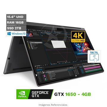 Convertible Lenovo Yoga C940-15IRH 2-en-1, Intel Core i9-9880H Hasta 4.8 GHz, RAM 16GB, SSD 2TB, 4GB NVIDIA GTX 1650, LED 15.6" UHD 4K Touch, Windows 10 Home