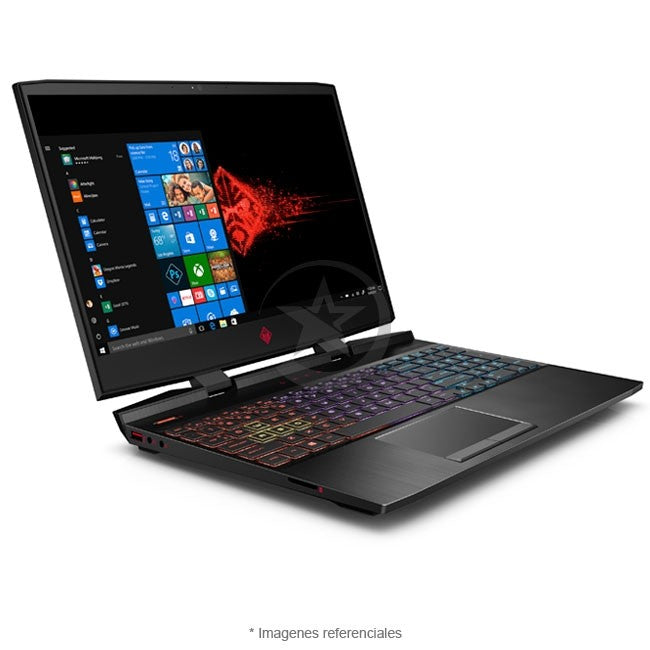 Laptop HP Omen 15T- CTO, Intel Core i7-9750H Hasta 4.5 GHz, RAM 16GB, SSD 512GB, Video 4 GB GTX 1650, LED 15.6" Full-HD, Windows 10 Home