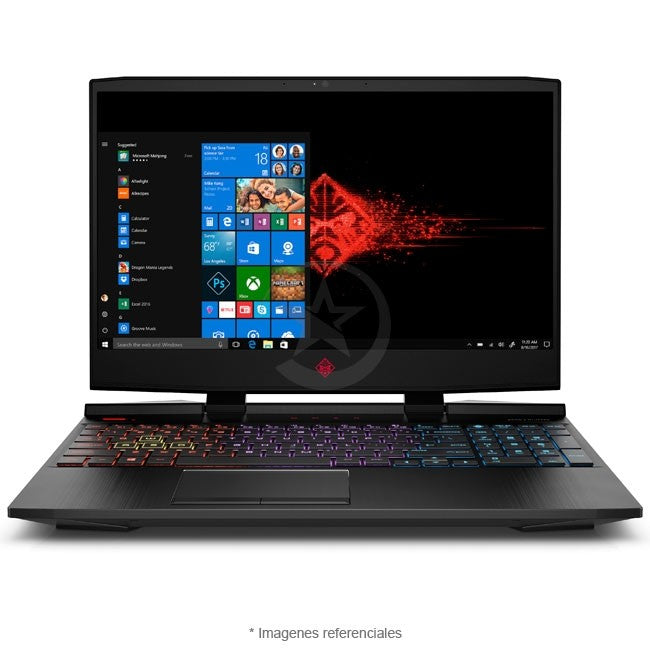 Laptop HP Omen 15T- CTO, Intel Core i7-9750H Hasta 4.5 GHz, RAM 16GB, SSD 512GB, Video 4 GB GTX 1650, LED 15.6" Full-HD, Windows 10 Home