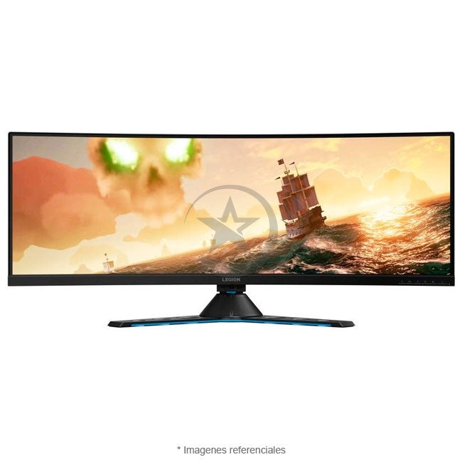 Monitor Lenovo Legion Y44w-10 de 43.4" Curva, UltraHD (3840x2160),Frecuencia 144Hz, DisplayHDR™ 400 de VESA, AMD Radeon FreeSync™ 2 HDR, Respuesta 4ms, USB 3.1 Tipo-C