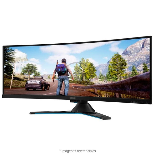 Monitor Lenovo Legion Y44w-10 de 43.4" Curva, UltraHD (3840x2160),Frecuencia 144Hz, DisplayHDR™ 400 de VESA, AMD Radeon FreeSync™ 2 HDR, Respuesta 4ms, USB 3.1 Tipo-C