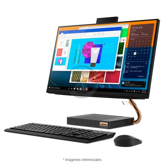PC Lenovo Todo en Uno IdeaCentre A540 (24"), Intel Core i5-9400T Hasta 3.4 GHz, RAM 12GB, SSD 256GB + HDD 1TB, LED 23.8" Full HD Táctil, Windows 10 Home