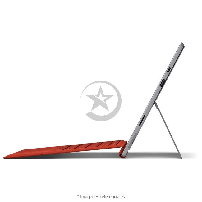 Combo-Tablet Microsoft Surface Pro 7, Intel Core i7-1065G7 Hasta 3.9 GHz, RAM 16GB, SSD 256GB, 2 Cámaras web, LED 12.3" QHD Touch, Windows 10 Home + Cover Teclado