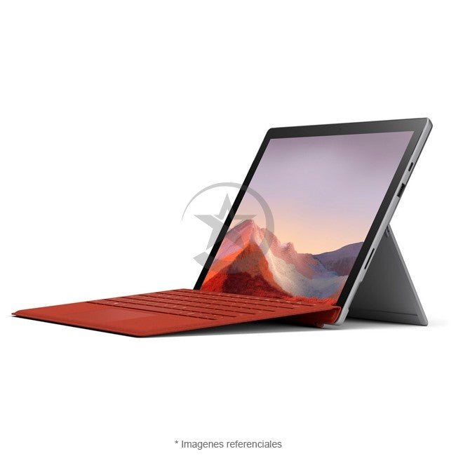 Combo-Tablet Microsoft Surface Pro 7, Intel Core i7-1065G7 Hasta 3.9 GHz, RAM 16GB, SSD 256GB, 2 Cámaras web, LED 12.3" QHD Touch, Windows 10 Home + Cover Teclado