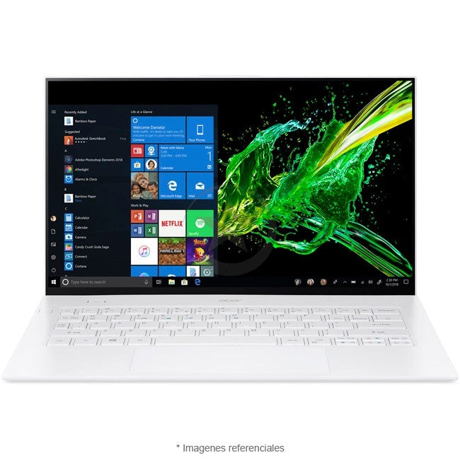 Laptop Acer Swift 7 SF714-52T Ultrabook, Intel Core i7-8500Y 1.5GHz, RAM 16GB, SSD 512GB, LED 14'' Full HD Touch, Windows 10 home, Ultra Liviano, Peso 0.90 Kg