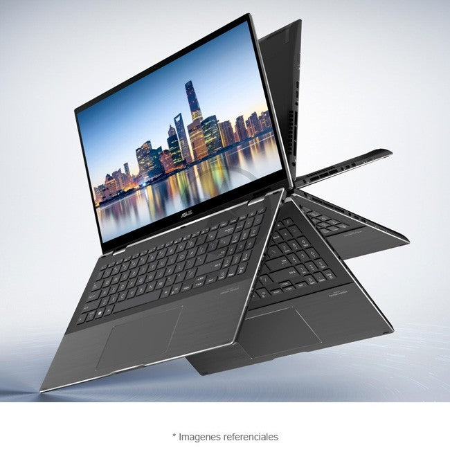 Convertible ASUS ZenBook Flip 15 Q528EH, Core i7-1165G7 2.8GHz, RAM 16GB, Sólido SSD 512GB PCIe, Video 4 GB Nvidia GTX 1650 Max-Q, LED 15.6" Full HD Táctil con NanoEdge 100% sRGB, Windows 11 Home