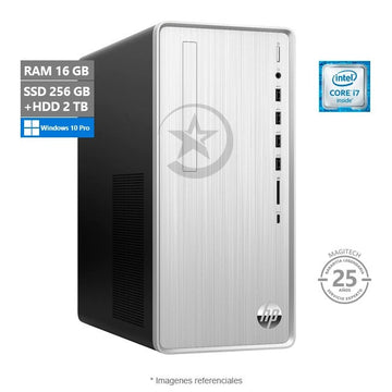 PC HP Pavilion TP01- CTO, Intel Core i7-8700 Hasta 4.6 GHz, RAM 16GB, SSD 256GB + HDD 1TB, DVD, Wi-Fi, BT, Windows 11 Home