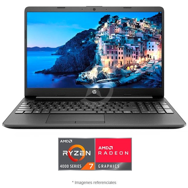 Laptop HP 15-GW0013LA, AMD Ryzen 7 3700U 2.3 GHz, RAM 16GB, SSD 512GB, LED 15.6" Full HD, Windows 10 Home