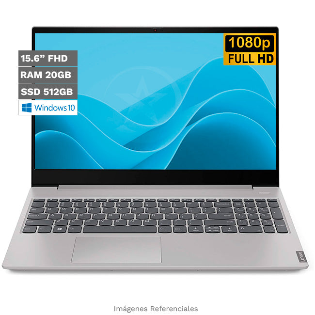 Laptop Lenovo IdeaPad S340 (15"), Intel Core i7-1065G7 Hasta 3.9 GHz, RAM 20GB, Sólido SSD 512GB PCIe, LED 15.6" Full HD, Windows 10 Home