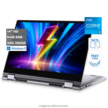 Convertible Dell Inspiron 14 5406 2-en-1, Intel Core i5-1135G7 2.4GHz, RAM 8GB, SSD 256GB, LED 14" HD Touch, Windows 10 Home
