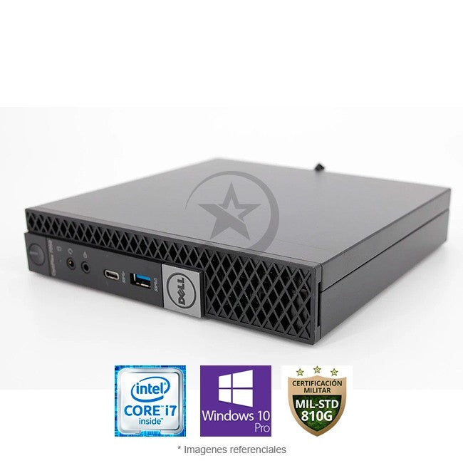 PC Dell OptiPlex 7050 (Formato Micro), Intel Core i7-6700T Hasta 3.7 GHz, RAM 16GB, SSD 512GB, Wi-Fi, Windows 10 Pro