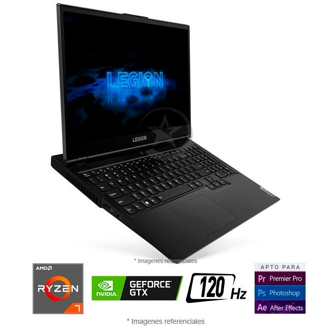 Laptop Lenovo Legion 5-15ARH05, AMD Ryzen 7 4800H 2.90GHz, RAM 16GB, SSD 512GB, 4GB NVIDIA GeForce GTX1650, LED 15.6" FHD a 120Hz, Windows 11 Home