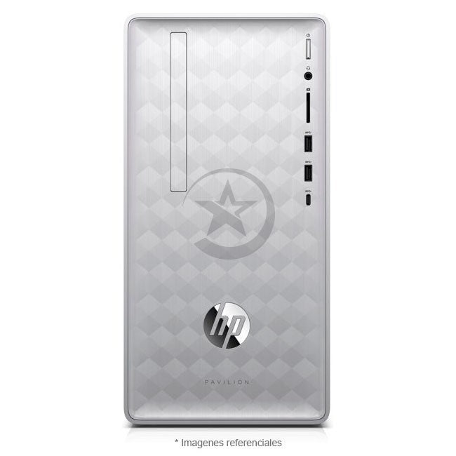 Combo-PC HP Pavilion 590-P0109, AMD A12-9800 3.8GHz, RAM 12GB, SSD 128GB + HDD 2TB, Wi-Fi, DVD-RW, Windows 10 Home + Monitor 22''