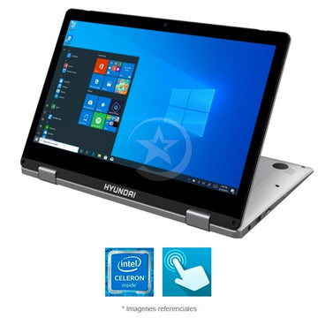 Convertible Hyundai HyFlip 2 en 1, Intel Celeron N3350 1.10GHz, RAM 4GB, SSD 192GB, LED 11.6" HD, Windows 10 Pro. Peso 1.1 Kg