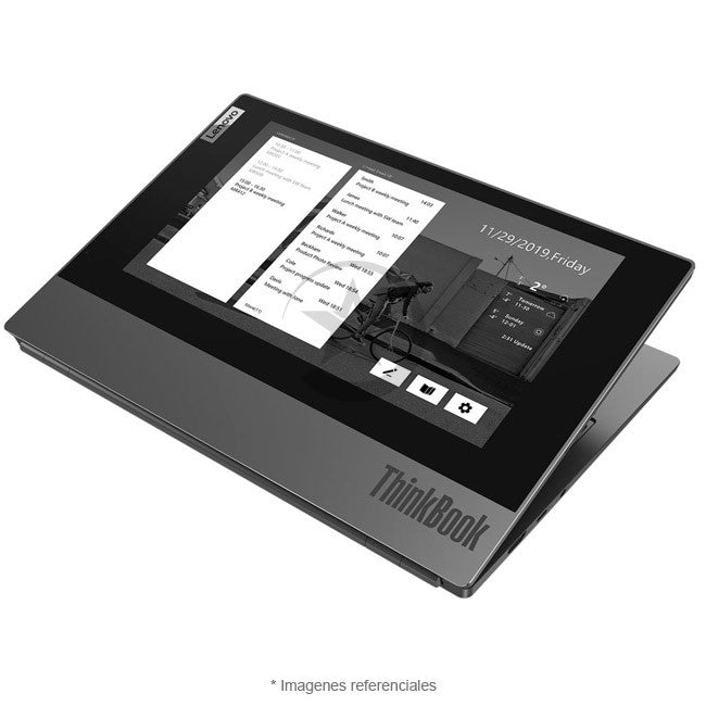 Laptop Lenovo ThinkBook Plus ( 13.3") Doble Pantalla, Core i5-10210U hasta 4.0 GHz, RAM 16GB, SSD 512GB, LED 13.3" Full HD + 2da Pantalla 10.8" E Ink Full HD Touch, Windows 11 Pro SP