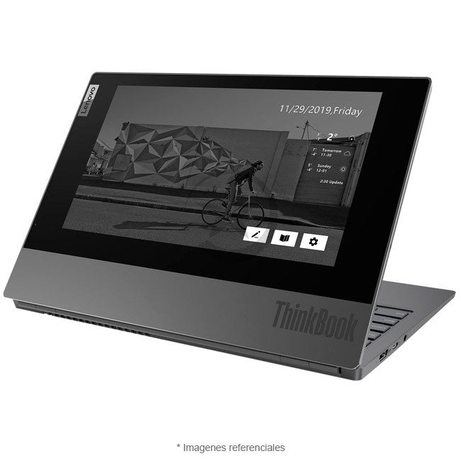 Laptop Lenovo ThinkBook Plus ( 13.3") Doble Pantalla, Core i5-10210U hasta 4.0 GHz, RAM 16GB, SSD 512GB, LED 13.3" Full HD + 2da Pantalla 10.8" E Ink Full HD Touch, Windows 11 Pro SP