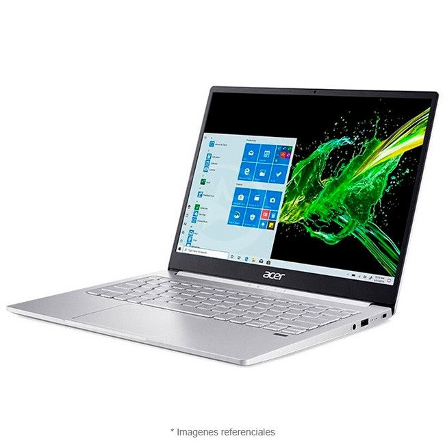 Laptop ACER Swift 3 SF313-52 Ultrabook, Core i5-1035G4 Hasta 3.7 GHz, RAM 8GB, SSD 256GB, Intel Iris Plus, LED 13.5" 2K, Windows 11 Pro, Peso 1.2 Kg