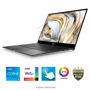 Laptop Dell XPS 13 9305 Ultrabook, Intel Core i5-1135G7 EVO Hasta 4.2 GHz, RAM 8GB, SSD 512GB, LED 13.3" Full HD InfinityEdge, 1.16 Kg, Windows 11 Pro