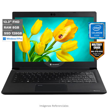 Laptop Toshiba Dynabook Tecra A30-G, Intel Celeron 5205U, RAM 8GB, SSD 128GB, LED 13.3" Full HD, Windows 11 Pro