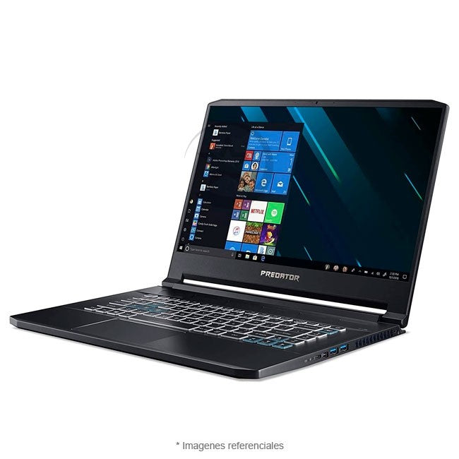 Laptop Acer Predator Triton 500 PT515-51 Pro Gaming, Core i7-9750H Hasta 4.5 GHz, RAM 32GB, SSD 1TB, 6GB NVIDIA RTX 2060, LED 15.6'' FHD a 144Hz, Windows 10 Pro