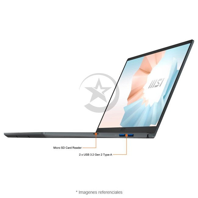 Laptop MSI Modern 15 A11M (Premium), Intel Core i7-1195G7 Hasta 5.0 GHz, RAM 16GB, SSD 512GB, LED 15.6" FHD, Peso 1.6 Kg, Windows 11 Home