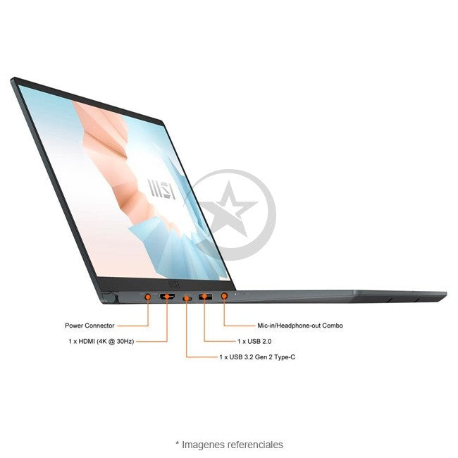 Laptop MSI Modern 15 A11M (Premium), Intel Core i7-1195G7 Hasta 5.0 GHz, RAM 16GB, SSD 512GB, LED 15.6" FHD, Peso 1.6 Kg, Windows 11 Home