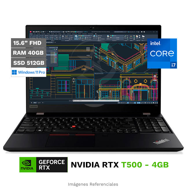 Laptop Lenovo Workstation ThinkPad P15s Touch 2da Gen, Intel Core i7-1165G7 2.8 GHz, RAM 32 GB, SSD 512GB, Video 4GB NVIDIA Quadro T500, LED 15.6" Full HD Táctil , Windows 11 Pro