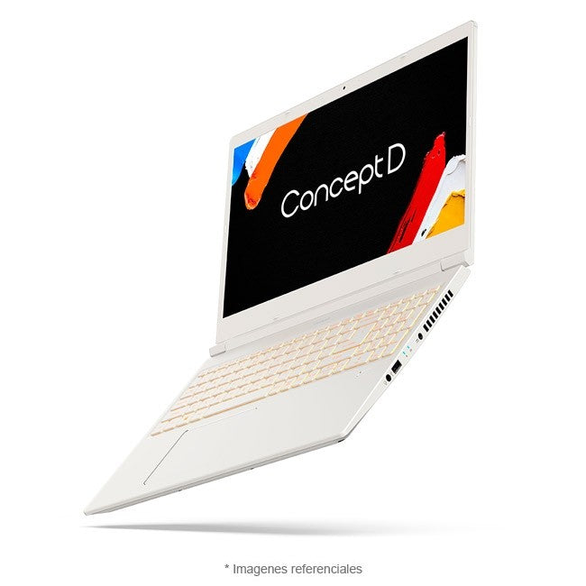 Laptop ACER Workstation ConceptD 3 Creator Core i5-9300H 2.4GHz, RAM 16GB, SSD 512GB, Gráfico 4GB NVIDIA Quadro T1000, LED 15.6" FHD 100% DCI-P3, W10 Pro (Ingeniería y Arquitectura)