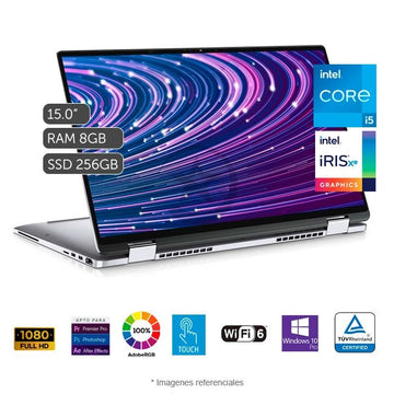 Convertible Dell Latitude 9520 2-en-1, Intel Core i5-1135G7 Hasta 4.2 GHz, RAM 8GB, SSD 256GB, LED 15.6" Full HD, Táctil, Windows 11 Pro