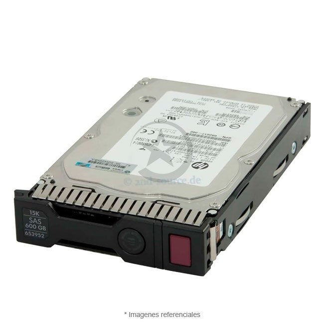 Disco Duro HP (652620-B21) 600GB 6G 15K 3.5'' SAS Conexión en caliente para Servidor (Gen8 Gen9) LFF