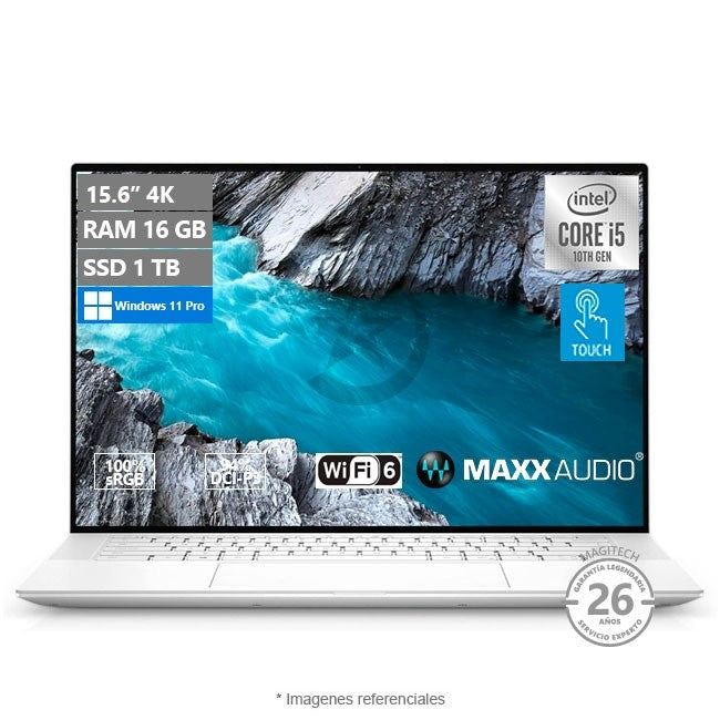 Laptop DELL XPS 15 9500 Touch, Intel Core i5-10300H Hasta 4.5 GHz, 16GB RAM, 1TB SSD, Pantalla 15.6” 4K UHD+ Touch AdobeRGB 100% - HDR 400 DolbyVision, Windows 11 Pro (Deluxe Laptop)