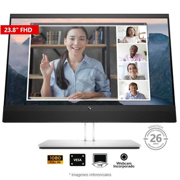 Monitor HP Mini-in-One 24'' Business, Panel IPS, Webcam 1080p, Micrófonos y Altavoces incorporados, Puertos USB SuperSpeed, DisplayPort, VESA, Giro y altura adaptable