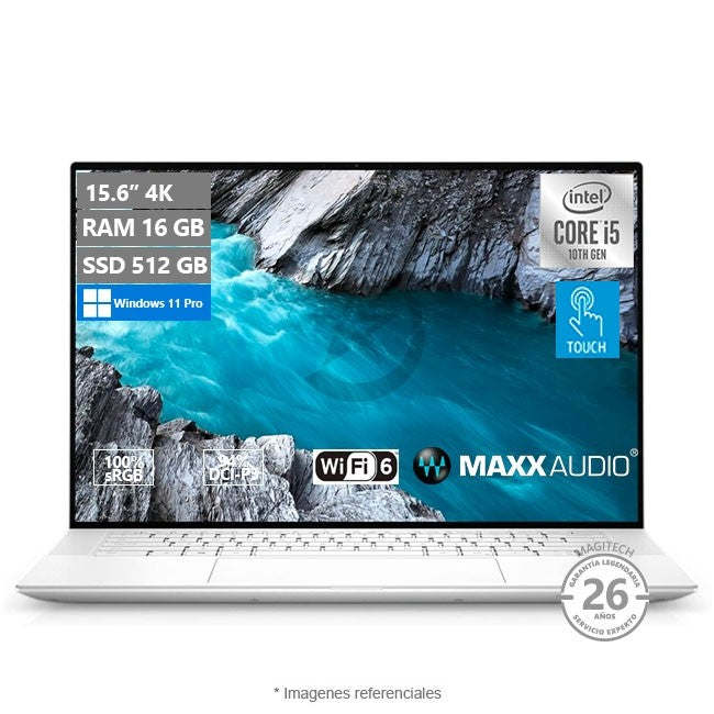 Laptop DELL XPS 15 9500 Touch, Intel Core i5-10300H Hasta 4.5 GHz, 16GB RAM, 512GB SSD, Pantalla 15.6” 4K UHD+ Touch AdobeRGB 100% - HDR 400 DolbyVision, Windows 11 Pro (Deluxe Laptop)