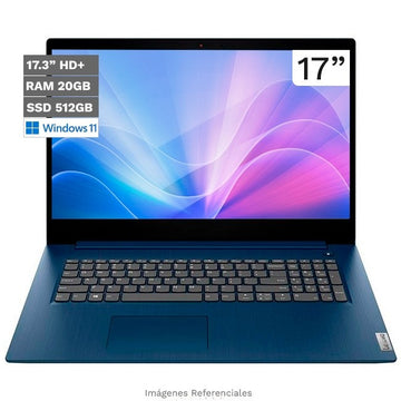 Laptop Lenovo IdeaPad 3 (17), Intel Core i5-1035G1 Hasta 3.6GHz/ RAM 20GB/ SSD 256GB/ 17.3" HD+/ W10H