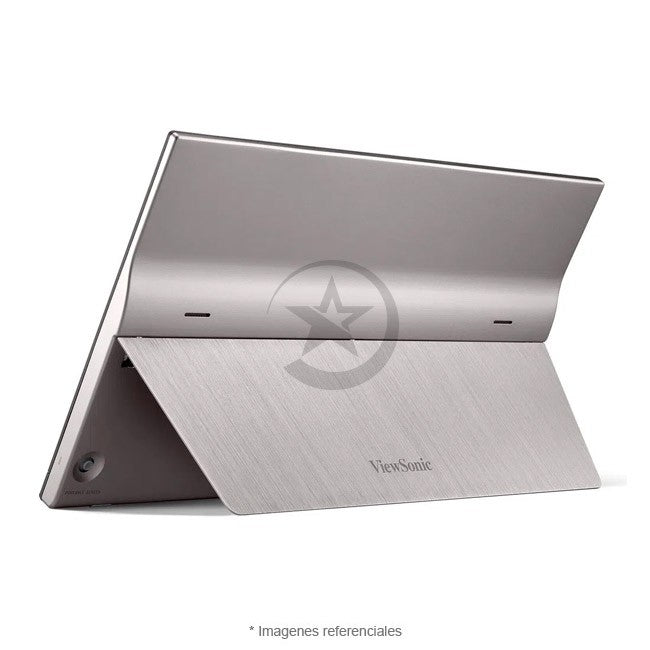 Monitor ViewSonic VG1655 Portable, 16" Full HD (1920x1080) con Panel IPS, USB-C, Mini-HDMI, Compatible con Windows, macOS, Chrome OS y Android. Peso: 0.99 kg + Premium Cover de REGALO