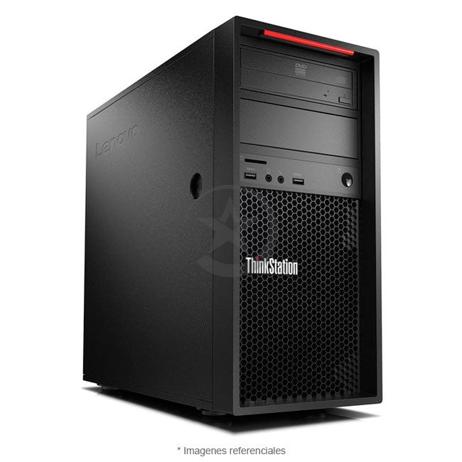 PC Lenovo ThinkStation P520c Workstation, Xeon W-2125 Hasta 4.5 GHz, RAM 16GB, SSD 512GB, Video 4GB NVIDIA Quadro P1000, Wi-Fi, Windows 10 Pro