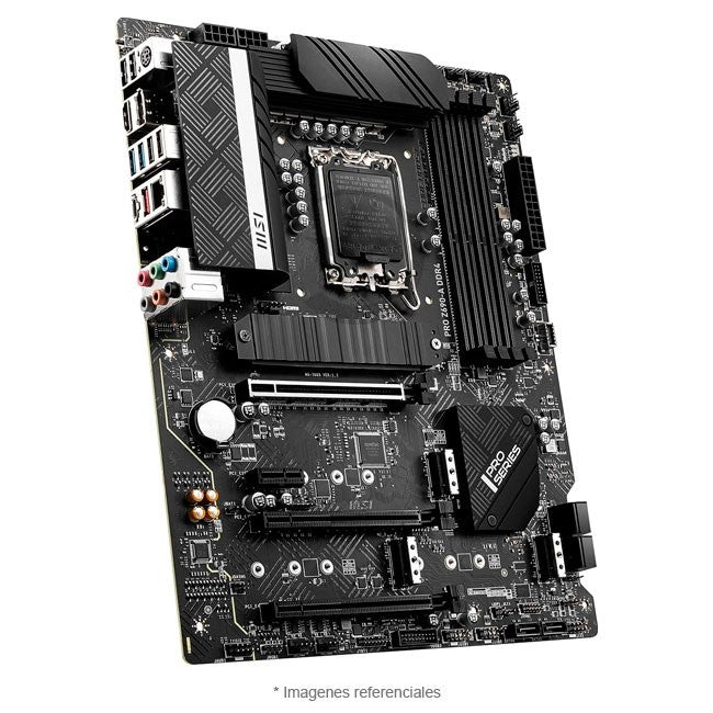 Placa-Madre MSI PRO Z690-A, ATX, Chipset Intel Z690 LGA 1700, Soporta Intel Core i5, i7 e i9 de 12va, 13va. y 14va Generación,DDR4, 4 M.2, LAN 2.5Gb, Audio 8 canales