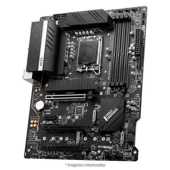 Placa-Madre MSI PRO Z690-A, ATX, Chipset Intel Z690 LGA 1700, Soporta Intel Core i5, i7 e i9 de 12va, 13va. y 14va Generación,DDR4, 4 M.2, LAN 2.5Gb, Audio 8 canales