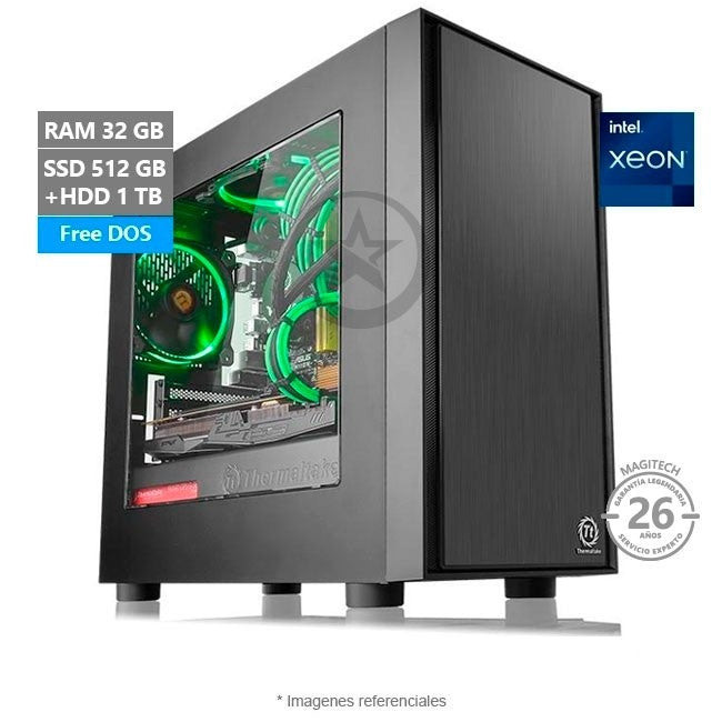Servidor MT Elite Server One, Intel Xeon E5-1607 v4 3.10 GHz (4 Núcleos), RAM 32GB, Sólido SSD 512GB + HDD 1TB, LAN Gigabit Ethernet, PSU de 500W