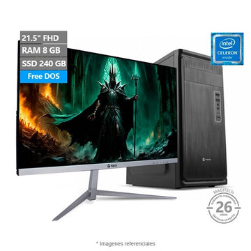 Combo-PC MAGIC SmartDesk, Intel Celeron G5900/ RAM 8GB/ SSD 240GB/ USB 3,0 + Monitor 21.5'' FHD