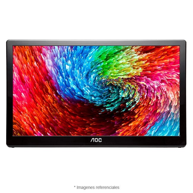 Monitor AOC E1659FWU Portátil /15,6" HD/ Conectividad USB 3.0/ Función Pivot/ Compatible con montaje VESA