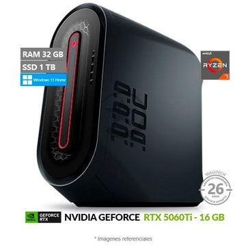 PC Dell Alienware Aurora R14 Gaming, AMD Ryzen 7 5800 Hasta 4.6 GHz, RAM 32GB, SSD 1TB, 16GB NVIDIA GeForce RTX 5060Ti, Windows 11 Home