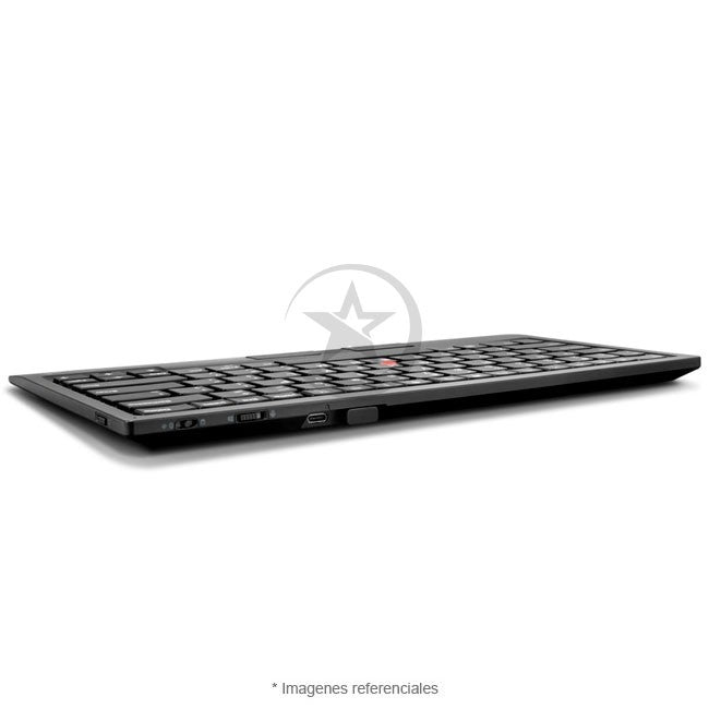 Teclado Lenovo ThinkPad TrackPoint II, Portable, Conectividad inalámbrica 2.4G, Bluetooth, Trackpoint/mouse con botones dedicados, compatible con Windows y Android