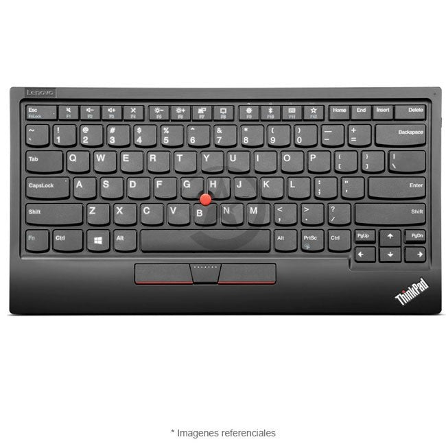 Teclado Lenovo ThinkPad TrackPoint II, Portable, Conectividad inalámbrica 2.4G, Bluetooth, Trackpoint/mouse con botones dedicados, compatible con Windows y Android