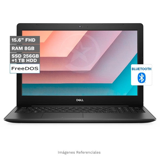 Laptop Dell Vostro 15 3590 Intel Core i3-10110U 2.10GHz, RAM 8GB, Sólido SSD 256GB + HDD 1 TB PCIe, LED 15.6" HD